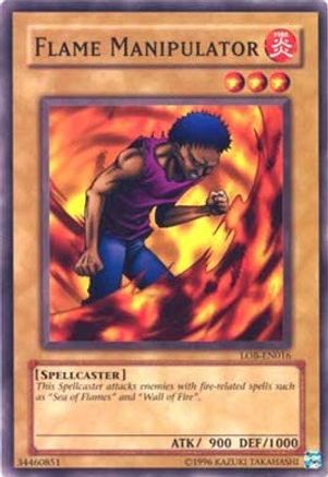 Flame Manipulator (LOB-EN016) - Legend of Blue Eyes White Dragon (Worldwide English) Unlimited - Premium Yugioh Single from Konami - Just $0.25! Shop now at Game Crave Tournament Store