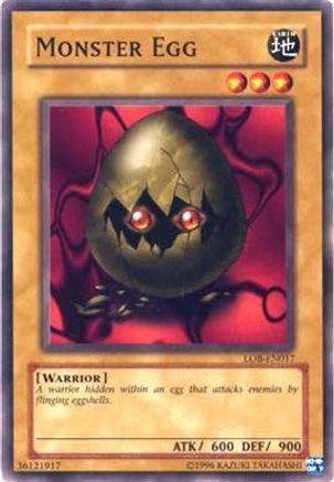 Monster Egg (LOB-EN017) - Legend of Blue Eyes White Dragon (Worldwide English) Unlimited - Premium Yugioh Single from Konami - Just $0.27! Shop now at Game Crave Tournament Store