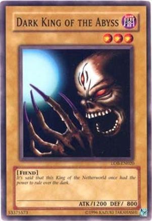 Dark King of the Abyss (LOB-EN020) - Legend of Blue Eyes White Dragon (Worldwide English) Unlimited - Premium Yugioh Single from Konami - Just $0.25! Shop now at Game Crave Tournament Store
