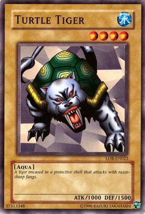 Turtle Tiger (LOB-EN023) - Legend of Blue Eyes White Dragon (Worldwide English) Unlimited - Premium Yugioh Single from Konami - Just $0.38! Shop now at Game Crave Tournament Store