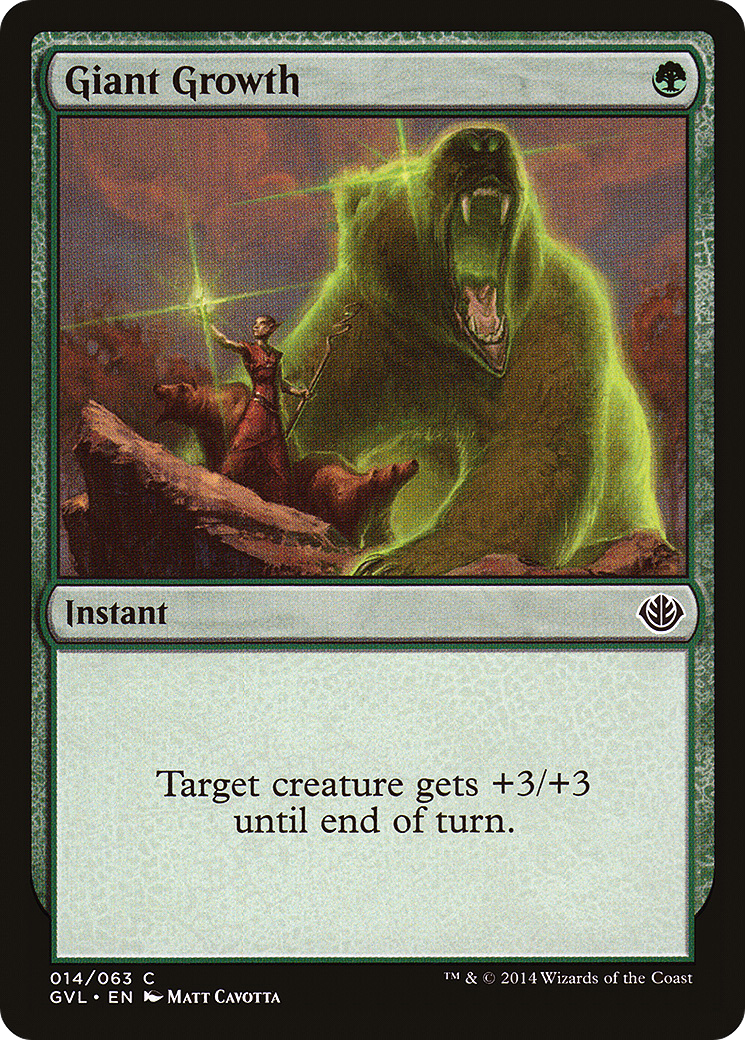Giant Growth (GVL-014) - Duel Decks Anthology: Garruk vs. Liliana - Premium MTG Single from Wizards of the Coast - Just $0.08! Shop now at Game Crave Tournament Store