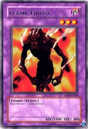 Flame Ghost (LOB-EN029) - Legend of Blue Eyes White Dragon (Worldwide English) Unlimited - Premium Yugioh Single from Konami - Just $2.39! Shop now at Game Crave Tournament Store