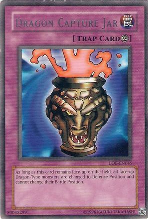 Dragon Capture Jar (LOB-EN045) - Legend of Blue Eyes White Dragon (Worldwide English) Unlimited - Premium Yugioh Single from Konami - Just $1.79! Shop now at Game Crave Tournament Store