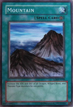 Mountain (LOB-EN048) - Legend of Blue Eyes White Dragon (Worldwide English) Unlimited - Premium Yugioh Single from Konami - Just $0.34! Shop now at Game Crave Tournament Store