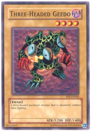 Three-Headed Geedo (PSV-EN002) - Pharaoh's Servant (Worldwide English) Unlimited - Premium Yugioh Single from Konami - Just $0.25! Shop now at Game Crave Tournament Store