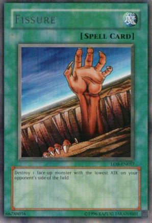 Fissure (LOB-EN057) - Legend of Blue Eyes White Dragon (Worldwide English) Unlimited - Premium Yugioh Single from Konami - Just $0.99! Shop now at Game Crave Tournament Store