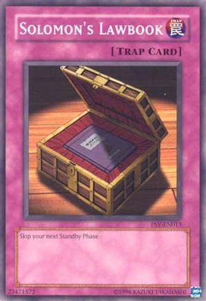 Solomon's Lawbook (PSV-EN013) - Pharaoh's Servant (Worldwide English) Unlimited - Premium Yugioh Single from Konami - Just $0.25! Shop now at Game Crave Tournament Store