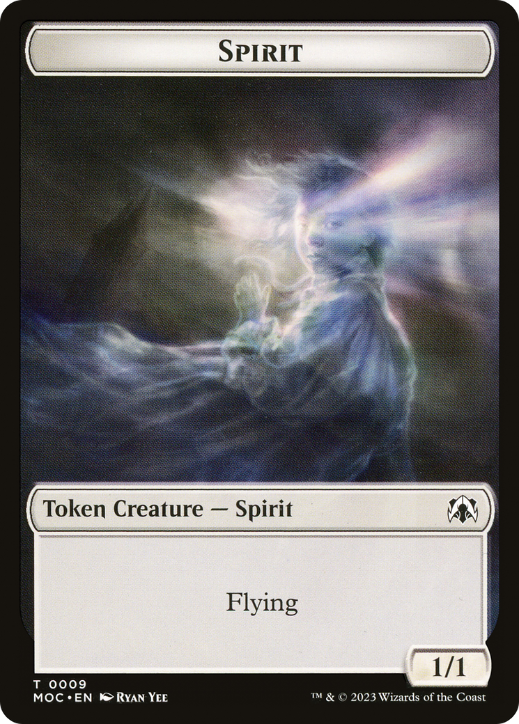 Spirit (TMOC-009) - March of the Machine Commander Tokens - Premium MTG Single from Wizards of the Coast - Just $0! Shop now at Game Crave Tournament Store