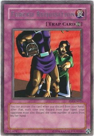 Forced Requisition (PSV-EN025) - Pharaoh's Servant (Worldwide English) - Premium Yugioh Single from Konami - Just $0.80! Shop now at Game Crave Tournament Store