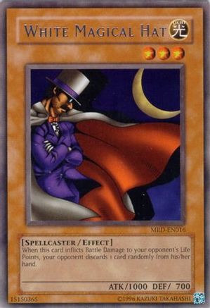 White Magical Hat (MRD-EN016) - Metal Raiders (Worldwide English) Unlimited - Premium Yugioh Single from Konami - Just $0.25! Shop now at Game Crave Tournament Store