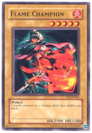 Flame Champion (PSV-EN041) - Pharaoh's Servant (Worldwide English) - Premium Yugioh Single from Konami - Just $0.26! Shop now at Game Crave Tournament Store