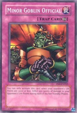 Minor Goblin Official (PSV-EN052) - Pharaoh's Servant (Worldwide English) Unlimited - Premium Yugioh Single from Konami - Just $2.20! Shop now at Game Crave Tournament Store