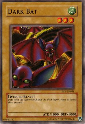 Dark Bat (PSV-EN058) - Pharaoh's Servant (Worldwide English) Unlimited - Premium Yugioh Single from Konami - Just $0.25! Shop now at Game Crave Tournament Store