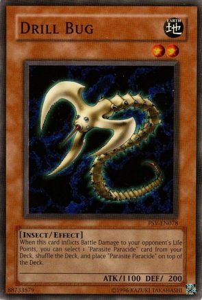 Drill Bug (PSV-EN078) - Pharaoh's Servant (Worldwide English) Unlimited - Premium Yugioh Single from Konami - Just $1! Shop now at Game Crave Tournament Store