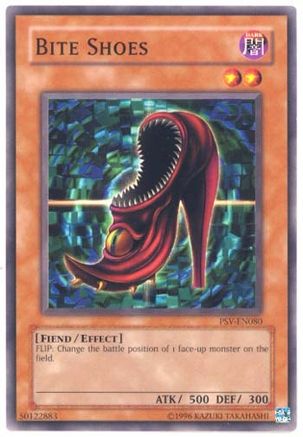 Bite Shoes (PSV-EN080) - Pharaoh's Servant (Worldwide English) Unlimited - Premium Yugioh Single from Konami - Just $0.25! Shop now at Game Crave Tournament Store