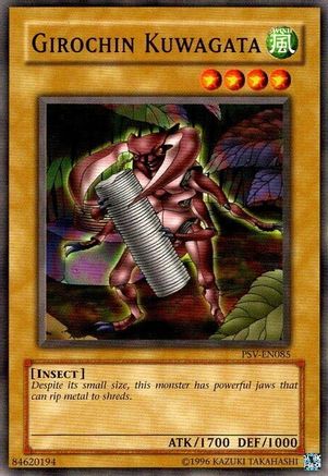 Girochin Kuwagata (PSV-EN085) - Pharaoh's Servant (Worldwide English) Unlimited - Premium Yugioh Single from Konami - Just $0.18! Shop now at Game Crave Tournament Store