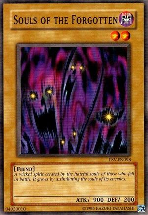 Souls of the Forgotten (PSV-EN098) - Pharaoh's Servant (Worldwide English) - Premium Yugioh Single from Konami - Just $1.50! Shop now at Game Crave Tournament Store