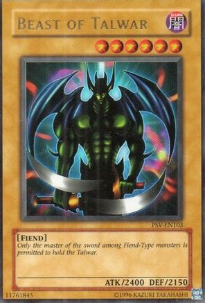 Beast of Talwar (PSV-EN103) - Pharaoh's Servant (Worldwide English) Unlimited - Premium Yugioh Single from Konami - Just $4.38! Shop now at Game Crave Tournament Store
