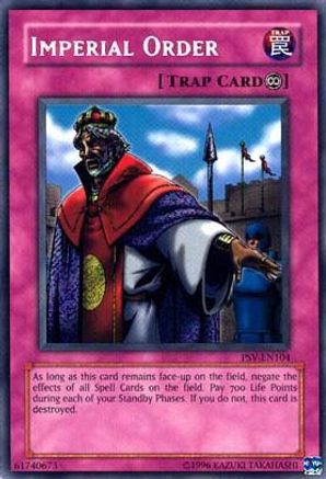 Imperial Order (PSV-EN104) - Pharaoh's Servant (Worldwide English) Unlimited - Premium Yugioh Single from Konami - Just $2.60! Shop now at Game Crave Tournament Store