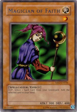 Magician of Faith (MRD-EN036) - Metal Raiders (Worldwide English) Unlimited - Premium Yugioh Single from Konami - Just $0.35! Shop now at Game Crave Tournament Store