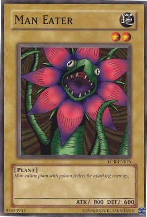 Man Eater (LOB-EN075) - Legend of Blue Eyes White Dragon (Worldwide English) Unlimited - Premium Yugioh Single from Konami - Just $0.25! Shop now at Game Crave Tournament Store