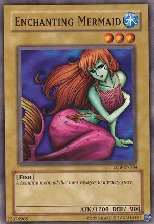 Enchanting Mermaid (LOB-EN084) - Legend of Blue Eyes White Dragon (Worldwide English) Unlimited - Premium Yugioh Single from Konami - Just $0.59! Shop now at Game Crave Tournament Store