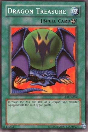 Dragon Treasure (LOB-EN092) - Legend of Blue Eyes White Dragon (Worldwide English) Unlimited - Premium Yugioh Single from Konami - Just $0.35! Shop now at Game Crave Tournament Store