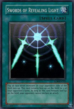 Swords of Revealing Light (LOB-EN101) - Legend of Blue Eyes White Dragon (Worldwide English) Unlimited - Premium Yugioh Single from Konami - Just $2.81! Shop now at Game Crave Tournament Store