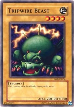 Tripwire Beast (LOB-EN104) - Legend of Blue Eyes White Dragon (Worldwide English) Unlimited - Premium Yugioh Single from Konami - Just $0.25! Shop now at Game Crave Tournament Store