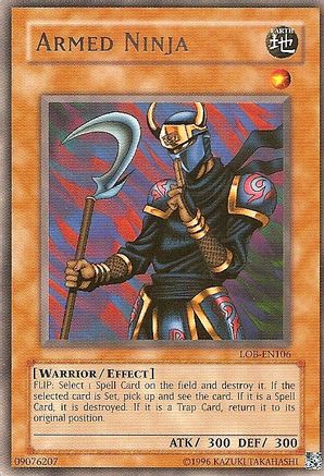 Armed Ninja (LOB-EN106) - Legend of Blue Eyes White Dragon (Worldwide English) Unlimited - Premium Yugioh Single from Konami - Just $0.39! Shop now at Game Crave Tournament Store