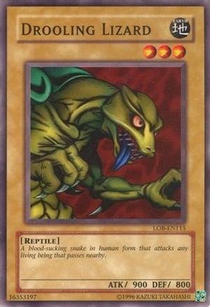 Drooling Lizard (LOB-EN115) - Legend of Blue Eyes White Dragon (Worldwide English) Unlimited - Premium Yugioh Single from Konami - Just $0.08! Shop now at Game Crave Tournament Store