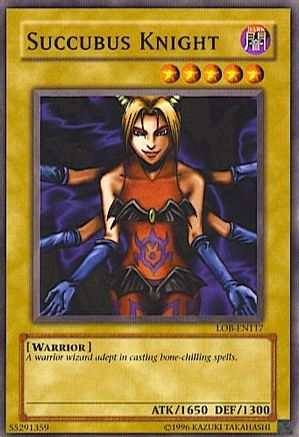 Succubus Knight (LOB-EN117) - Legend of Blue Eyes White Dragon (Worldwide English) Unlimited - Premium Yugioh Single from Konami - Just $0.28! Shop now at Game Crave Tournament Store