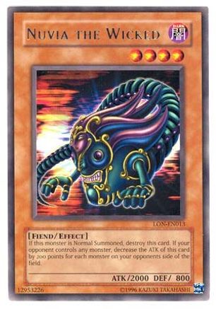 Nuvia the Wicked (LON-EN013) - Labyrinth of Nightmare (Worldwide English) Unlimited - Premium Yugioh Single from Konami - Just $0.80! Shop now at Game Crave Tournament Store