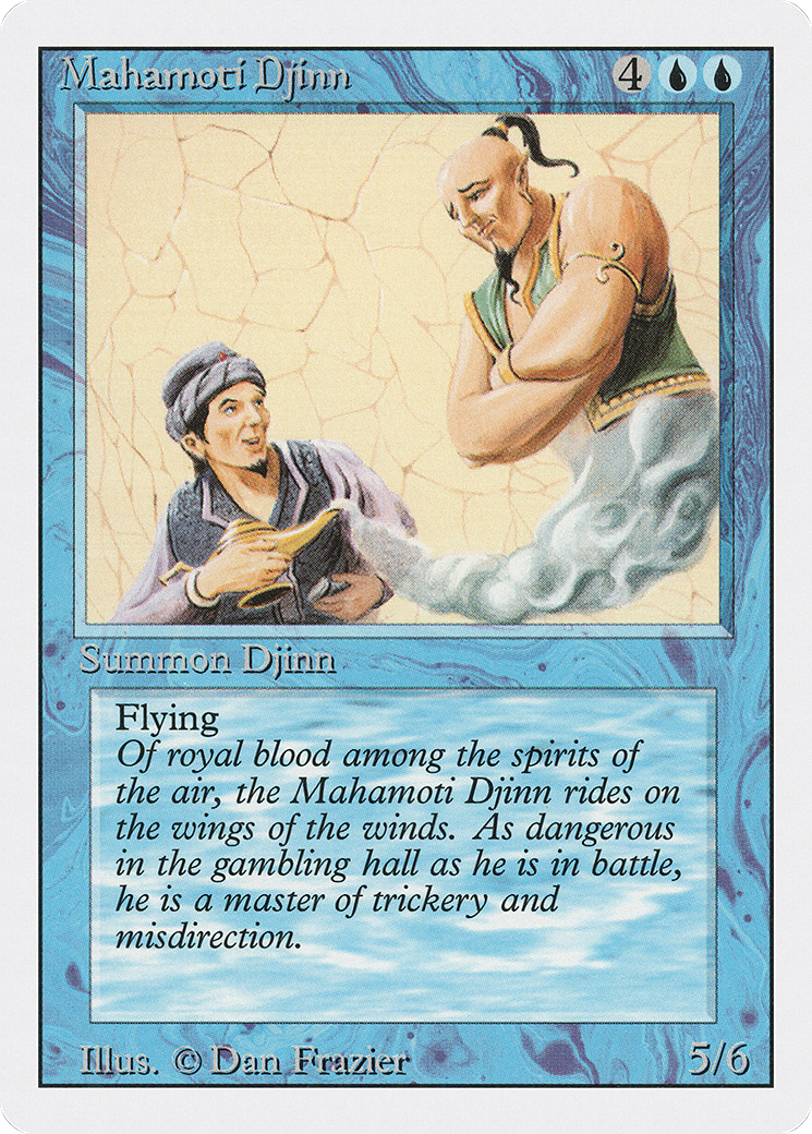 Mahamoti Djinn (3ED-066) - Revised Edition - Premium MTG Single from Wizards of the Coast - Just $1.13! Shop now at Game Crave Tournament Store