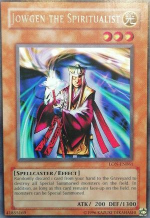 Jowgen the Spiritualist (LON-EN061) - Labyrinth of Nightmare (Worldwide English) Unlimited - Premium Yugioh Single from Konami - Just $0.39! Shop now at Game Crave Tournament Store