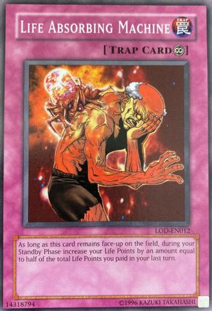 Life Absorbing Machine (LOD-EN012) - Legacy of Darkness (Worldwide English) Unlimited - Premium Yugioh Single from Konami - Just $2.37! Shop now at Game Crave Tournament Store
