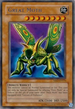 Great Moth (MRD-EN070) - Metal Raiders (Worldwide English) Unlimited - Premium Yugioh Single from Konami - Just $1.22! Shop now at Game Crave Tournament Store