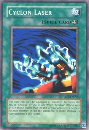 Cyclon Laser (LON-EN095) - Labyrinth of Nightmare (Worldwide English) Unlimited - Premium Yugioh Single from Konami - Just $0.25! Shop now at Game Crave Tournament Store