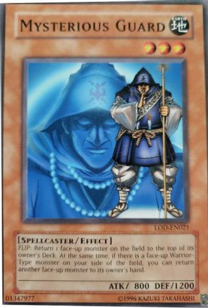 Mysterious Guard (LOD-EN021) - Legacy of Darkness (Worldwide English) Unlimited - Premium Yugioh Single from Konami - Just $0.59! Shop now at Game Crave Tournament Store