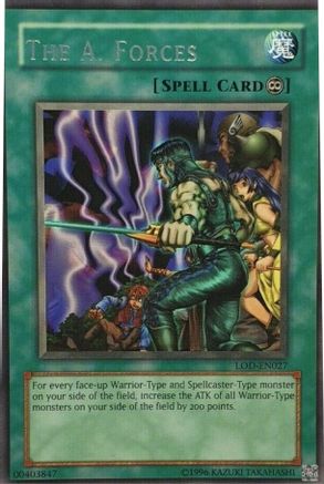 The A. Forces (LOD-EN027) - Legacy of Darkness (Worldwide English) Unlimited - Premium Yugioh Single from Konami - Just $1.60! Shop now at Game Crave Tournament Store