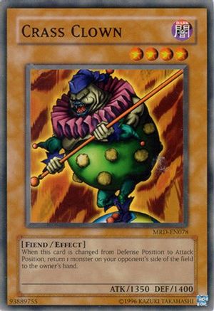 Crass Clown (MRD-EN078) - Metal Raiders (Worldwide English) Unlimited - Premium Yugioh Single from Konami - Just $0.25! Shop now at Game Crave Tournament Store