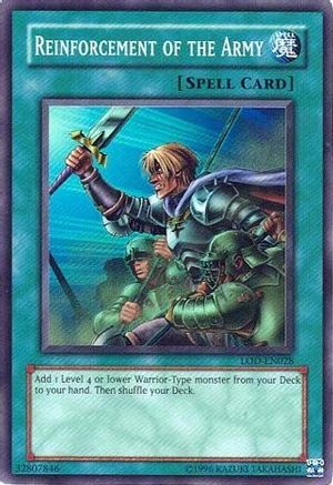 Reinforcement of the Army (LOD-EN028) - Legacy of Darkness (Worldwide English) Unlimited - Premium Yugioh Single from Konami - Just $0.80! Shop now at Game Crave Tournament Store
