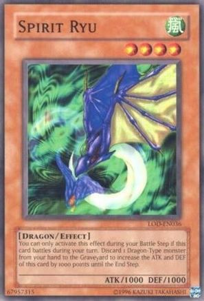 Spirit Ryu (LOD-EN036) - Legacy of Darkness (Worldwide English) Unlimited - Premium Yugioh Single from Konami - Just $0.80! Shop now at Game Crave Tournament Store