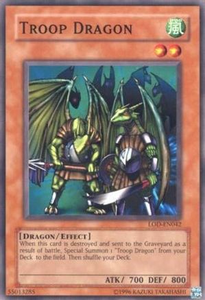 Troop Dragon (LOD-EN042) - Legacy of Darkness (Worldwide English) Unlimited - Premium Yugioh Single from Konami - Just $0.63! Shop now at Game Crave Tournament Store