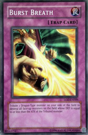 Burst Breath (LOD-EN049) - Legacy of Darkness (Worldwide English) Unlimited - Premium Yugioh Single from Konami - Just $1.26! Shop now at Game Crave Tournament Store