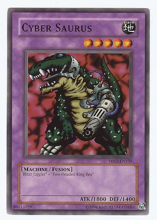 Cyber Saurus (MRD-EN105) - Metal Raiders (Worldwide English) Unlimited - Premium Yugioh Single from Konami - Just $0.59! Shop now at Game Crave Tournament Store