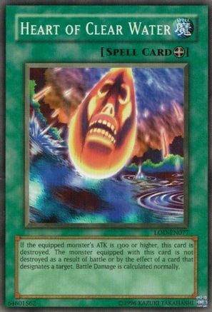 Heart of Clear Water (LOD-EN077) - Legacy of Darkness (Worldwide English) Unlimited - Premium Yugioh Single from Konami - Just $1.47! Shop now at Game Crave Tournament Store
