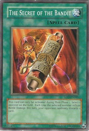 The Secret of the Bandit (LOD-EN085) - Legacy of Darkness (Worldwide English) - Premium Yugioh Single from Konami - Just $0.40! Shop now at Game Crave Tournament Store