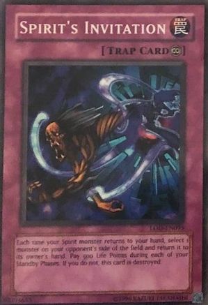 Spirit's Invitation (LOD-EN095) - Legacy of Darkness (Worldwide English) Unlimited - Premium Yugioh Single from Konami - Just $1.50! Shop now at Game Crave Tournament Store