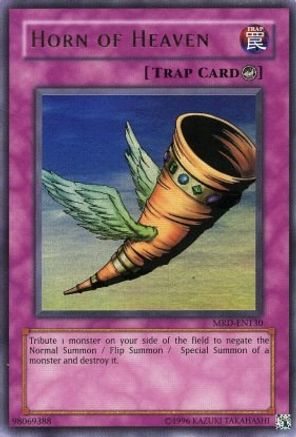 Horn of Heaven (MRD-EN130) - Metal Raiders (Worldwide English) Unlimited - Premium Yugioh Single from Konami - Just $7.66! Shop now at Game Crave Tournament Store